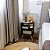 Mesa de Cabeceira Retrô Compacta com Nicho para Quarto Sala Casal ou Solteiro Palma - Imagem 3