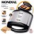 Sanduicheira Grill Mondial Premium Inox Grill S-07 Preta/Prata - 127 V - Imagem 4