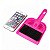 Kit de Mini Pá e Escova para Limpeza Pequena - 2 Peças - Rosa - Imagem 4