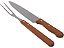 Kit para Churrasco Tramontina com Lâminas em Aço Inox e Cabos em Madeira Natural - 3 Peças - Imagem 3
