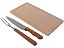 Kit para Churrasco Tramontina com Lâminas em Aço Inox e Cabos em Madeira Natural - 3 Peças - Imagem 5