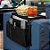 Bandeja Esteira Para Braço De Sofa Com 6 Bolsos + 2 divisórias Organizador/ 8 compartimentos - Preto - Imagem 5