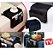 Bandeja Esteira Para Braço De Sofa Com 6 Bolsos + 2 divisórias Organizador/ 8 compartimentos - Preto - Imagem 1