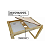 Mesa Sensorial Montessoriana Infantil de Madeira Pinus com Bandejas | Vica Decor - Imagem 3