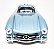 Mercedes Benz 300 SL Azul - Escala 1/38 - 12 CM - Imagem 4