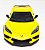 Chevrolet Corvette C8 2021  Amarelo - Escala 1/36 12 CM - Imagem 5