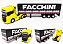 SCANIA V8 R730 HIGHLINE AMARELA + CARRETA FACCHINI - ESCALA 1/64 (25 CM) - Imagem 1