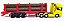 SCANIA R730 AMARELA + CARRETA  MADEIREIRA ESCALA 1/64 = 26 CM - Imagem 4