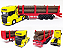 SCANIA R730 AMARELA + CARRETA  MADEIREIRA ESCALA 1/64 = 26 CM - Imagem 1