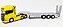 Miniatura Scania Highline Amarelo + Carreta Prancha 1/64 - Imagem 2