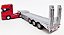 Miniatura Scania Highline Vermelho  + Carreta Prancha 1/64 - Imagem 1