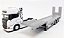 Miniatura Scania Highline Branca + Carreta Prancha 1/64 - Imagem 3