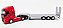 Miniatura Caminhão Volvo Fh 500 Vermelho  + Carreta Prancha 1/64 - Imagem 2