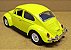 Volkswagen Fusca Amarelo - Escala 1/32 - 13 CM - Imagem 3