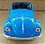 Volkswagen Fusca Azul Conversível - Escala 1/32 - 13 CM - Imagem 4