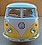 Volkswagen Kombi Amarela/Branca - Escala 1/32 - 13 CM - Imagem 5