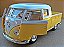 Volkswagen Kombi Amarela/Branca - Escala 1/32 - 13 CM - Imagem 4