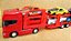 SCANIA R730 Vermelha - ESCALA 1/64 + CARRETA (ESCALA 1/68) = 25 CM - Imagem 4