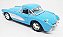 Chevrolet Corvette 1957 Azul - Escala 1/34 - 13 CM - Imagem 2