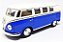 Volkswagen Kombi 1962 Azul Escuro/Branca - Escala 1/32 - 13 CM - Imagem 1