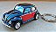 Volkswagen Fusca Preto/Vermelho - Chaveiro - Escala 1/64 - 06 CM - Imagem 1