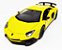 Lamborghini Aventador Amarelo - Escala 1/36 12 CM - Imagem 3