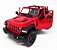 Jeep Wrangler Rubicon Vermelho - Escala 1/38 - 12 Cm - Imagem 1