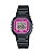 Relógio Casio Mini iluminator Digital Preto/Rosa 16g - Imagem 1