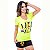 Camiseta Life c/ Manga Amarelo Flúor - Imagem 1