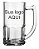 Caneca Chopp Vidro liso 340ml - Imagem 1