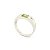 Anel de Peridoto e Ouro Branco 18k (PLTPD02W) - Imagem 1