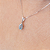 Cotidiano Pingente de Água Marinha e Ouro Branco 18k (P10156) - Imagem 2