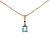Pingente de Água Marinha e Ouro Amarelo 18K (P13149) - Imagem 1