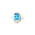 Anel de Topázio azul e Ouro Branco 18K (A13648n) - Imagem 5