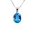 Pingente de Topázio Azul e Ouro Branco 18K (P11581) - Imagem 1