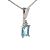 Pingente de Água Marinha e Ouro Branco 18K (P13152) - Imagem 3