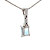 Pingente de Água Marinha e Ouro Branco 18K (P13152) - Imagem 4