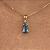 Pingente de Água Marinha e Ouro Amarelo 18K (P13224) - Imagem 5