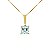 Pingente de Água Marinha e Ouro Amarelo 18K (P12880) - Imagem 4