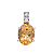 Pingente de Topázio Imperial e Ouro Branco 18K (P13089n) - Imagem 1