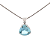 Pingente de Água Marinha e Ouro Branco 18K (P9096) - Imagem 2
