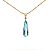 Pingente de Água Marinha e Ouro Amarelo 18K (P11403) - Imagem 2
