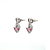 Brinco de Rubelita e Ouro Branco 18K (B13099) - Imagem 3