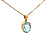 Pingente de Água Marinha e Ouro Amarelo 18K (P11971) - Imagem 3