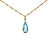 Pingente de Água Marinha e Ouro Amarelo 18K (P13352) - Imagem 1