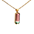 Pingente de Turmalina Bicolor e Ouro Amarelo 18k (P13831) - Imagem 3