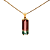Pingente de Turmalina Bicolor e Ouro Amarelo 18k (P13831) - Imagem 2
