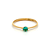 Anel Aparador de Aliança com Turmalina Paraíba Verde e Ouro amarelo18k (A13638) - Imagem 1