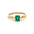 Anel de Esmeralda e Ouro Amarelo 18k (A14018) - Imagem 1