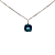 Charm Berloque Pingente de Topázio Azul e Ouro Branco 18k (PLTBT25W) - Imagem 1